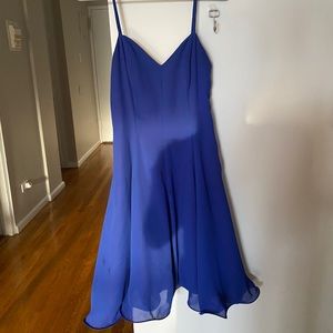 Blue bridesmaid dress for wedding